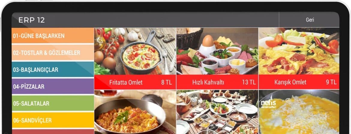 Tablet Menü