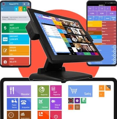 ERP12 Restoran Otomasyonu — POS, mobil garson ve yönetim ekranları