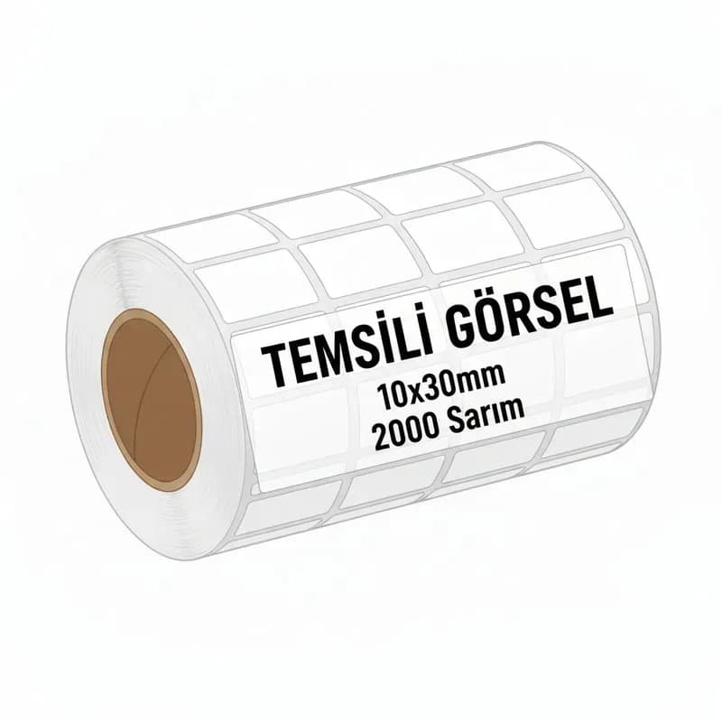 ETİKET OPAK PP 10X30 - 2000 SARIM