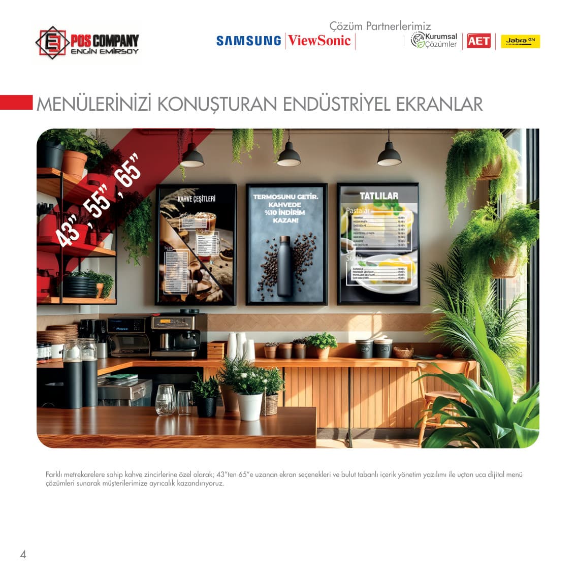 POS COMPANY — Dijital menü ekranları